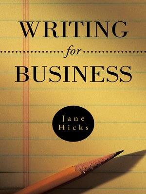 cover image of Writing for Business